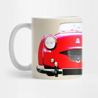 Triumph TR2 1950s British classic car bold red Mug